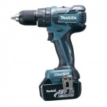 Makita DHP459RME - Taladro percutor 18V Litio-ion con 2 baterías de 4Ah